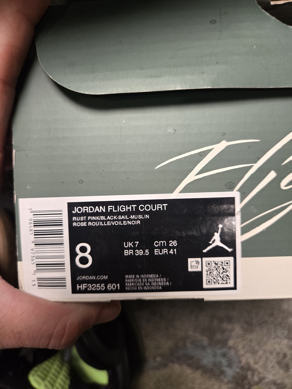 Jordan Fligt Court Rust Pin Mens Size 8/lWomens 9 NEW - Picture 10 of 10